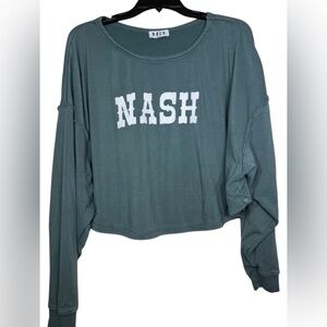 The Nash Collection Women’s Nash Cropped Crewneck Pullover